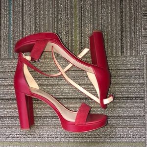 Red Nine West heels